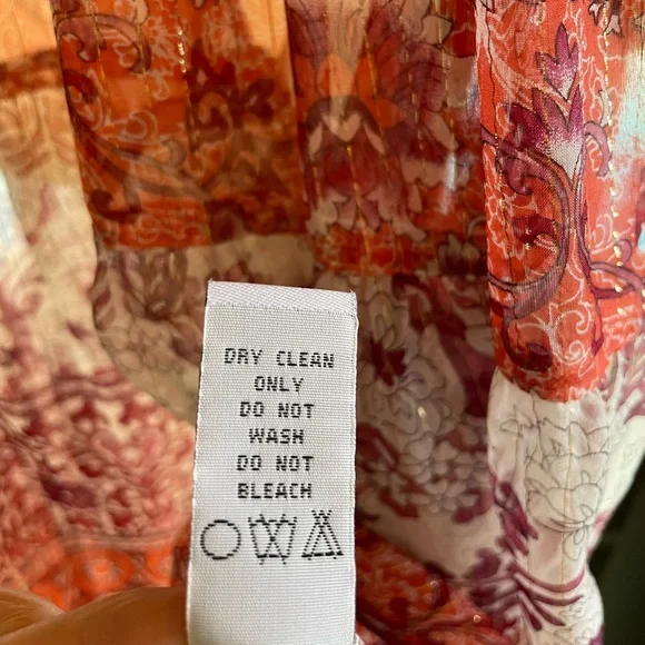 Christy Dawn Indian floral multicolour & gold summer dress - Picture 7 of 10